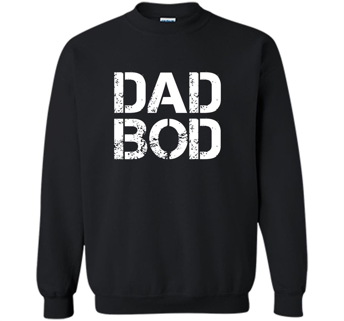 Dad bod rough strong 90s stencil text Sweatshirt