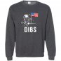 Dibs proud american usa moon Sweatshirt