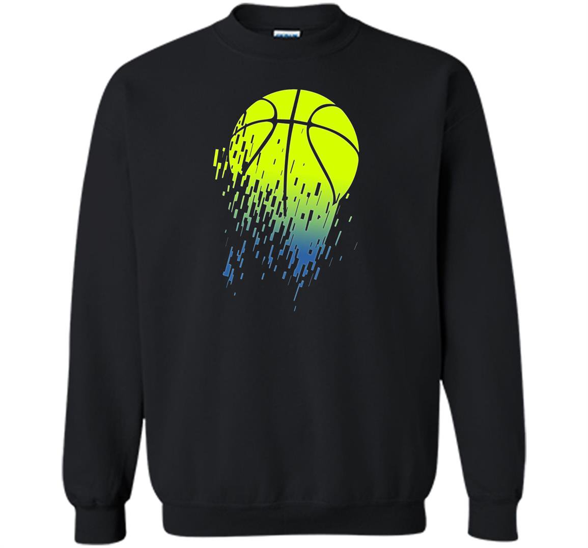 Disintegrating basketball graphic medium Sweatshirt