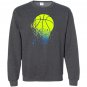 Disintegrating basketball graphic medium Sweatshirt