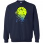 Disintegrating basketball graphic medium Sweatshirt