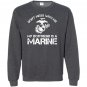Dont mess with me my boyfriend is a marine bulldog Sweatshirt