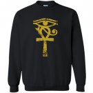 Egyptian eye of horus ankh egyp archaeologist Sweatshirt