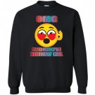 Emoji birthday omg proud mom heart sunglasses Sweatshirt