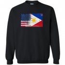 Filipino american half philippines half america flag Sweatshirt