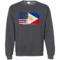 Filipino american half philippines half america flag Sweatshirt