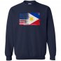 Filipino american half philippines half america flag Sweatshirt