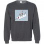 Flower aesthetic vaporwave digital medium Sweatshirt