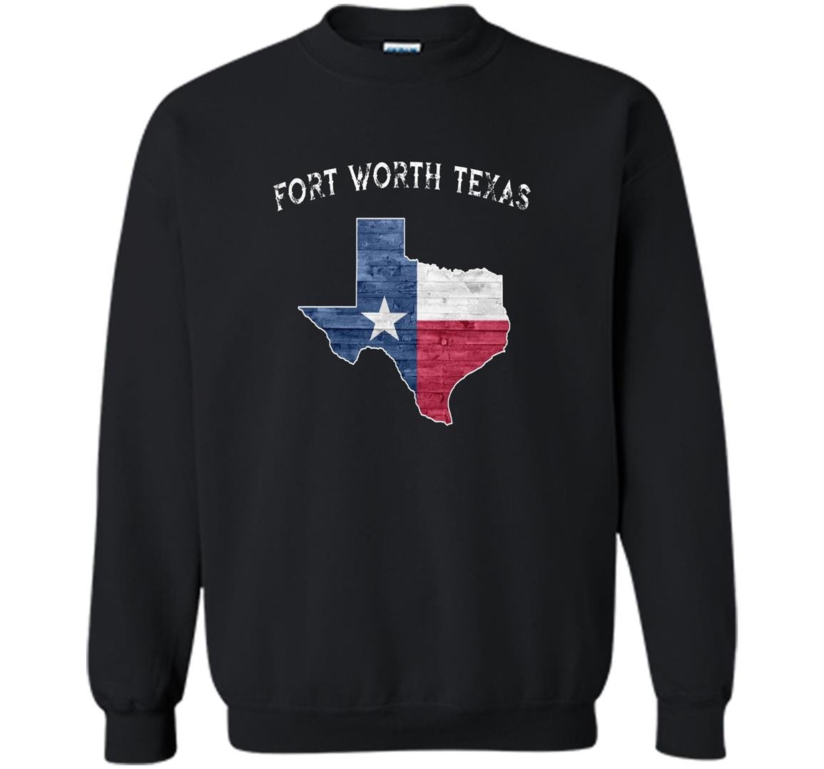 Fort worth texas vintage state of texas flag Sweatshirt
