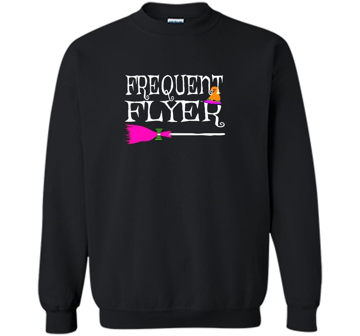 Frequent flyer witch funny cute halloween Sweatshirt