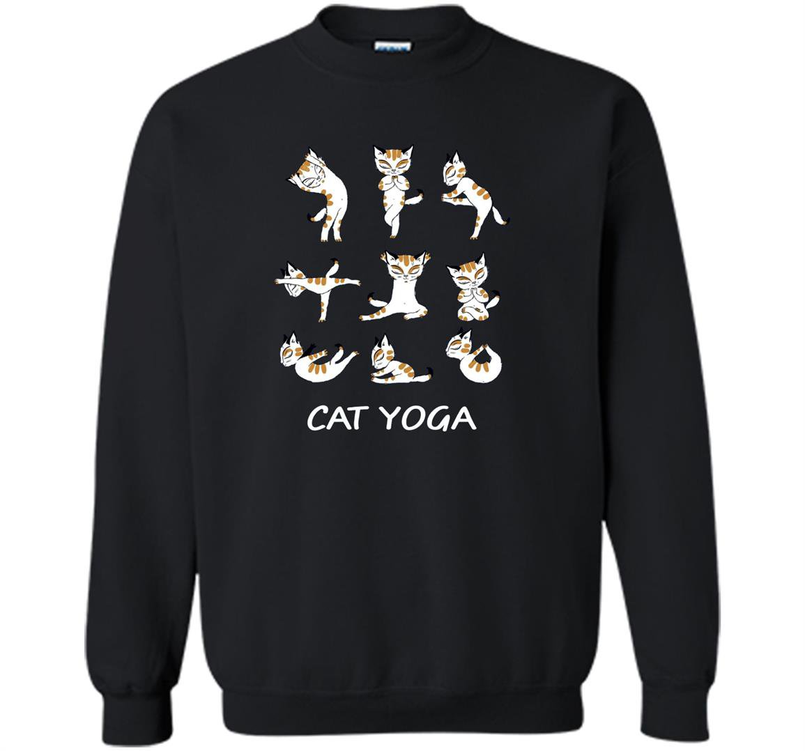 Fun cat yoga Sweatshirt