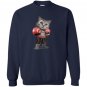 Funny boxing cat lovers gifts Sweatshirt