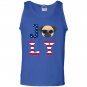4th of july pug american flag dog Tank Top
