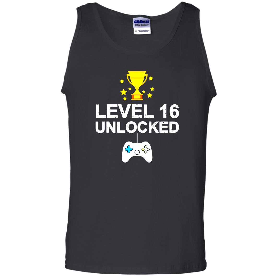 16th birthday level 16 unlocked funny gamer gift Tank Top