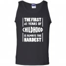 41 years old birthday gift 41st b day funny Tank Top