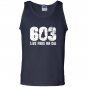 603 new hampshire live free or die Tank Top