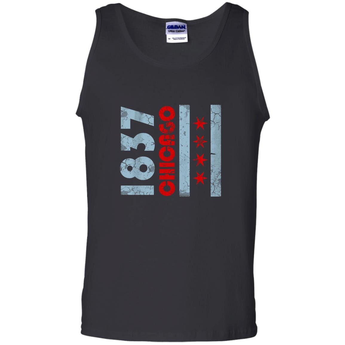 1837 chicago flag illinois Tank Top