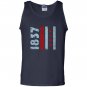 1837 chicago flag illinois Tank Top