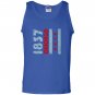 1837 chicago flag illinois Tank Top