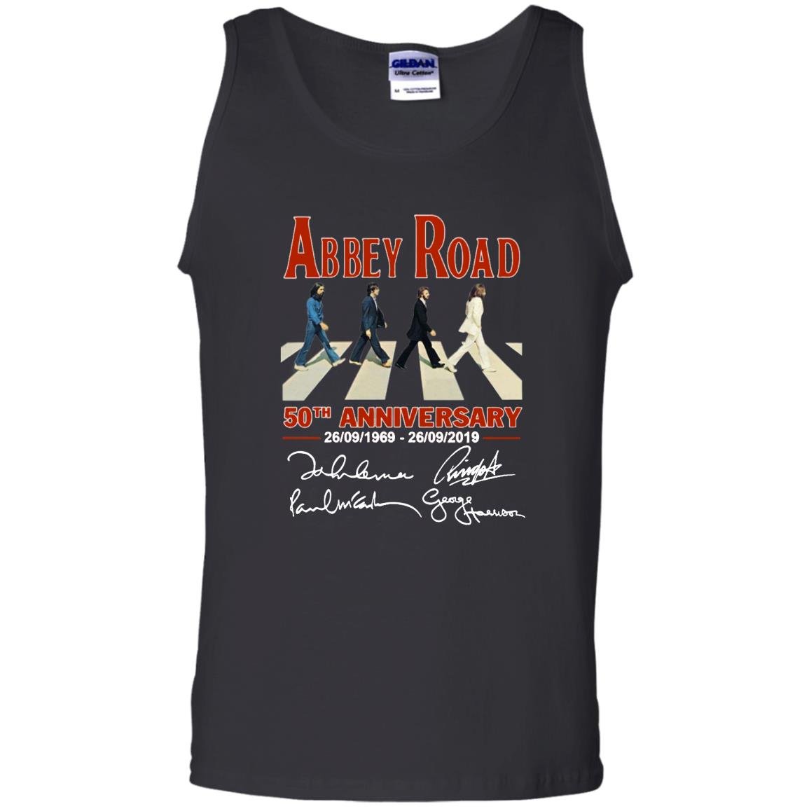Abbey road 50th anniversary the beatles signatures 1969 2019 Tank Top