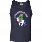 Alien riding a unicorn i believe in you Tank Top