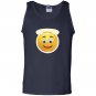 Angel emoji yellow halo smile emoticon smiley Tank Top