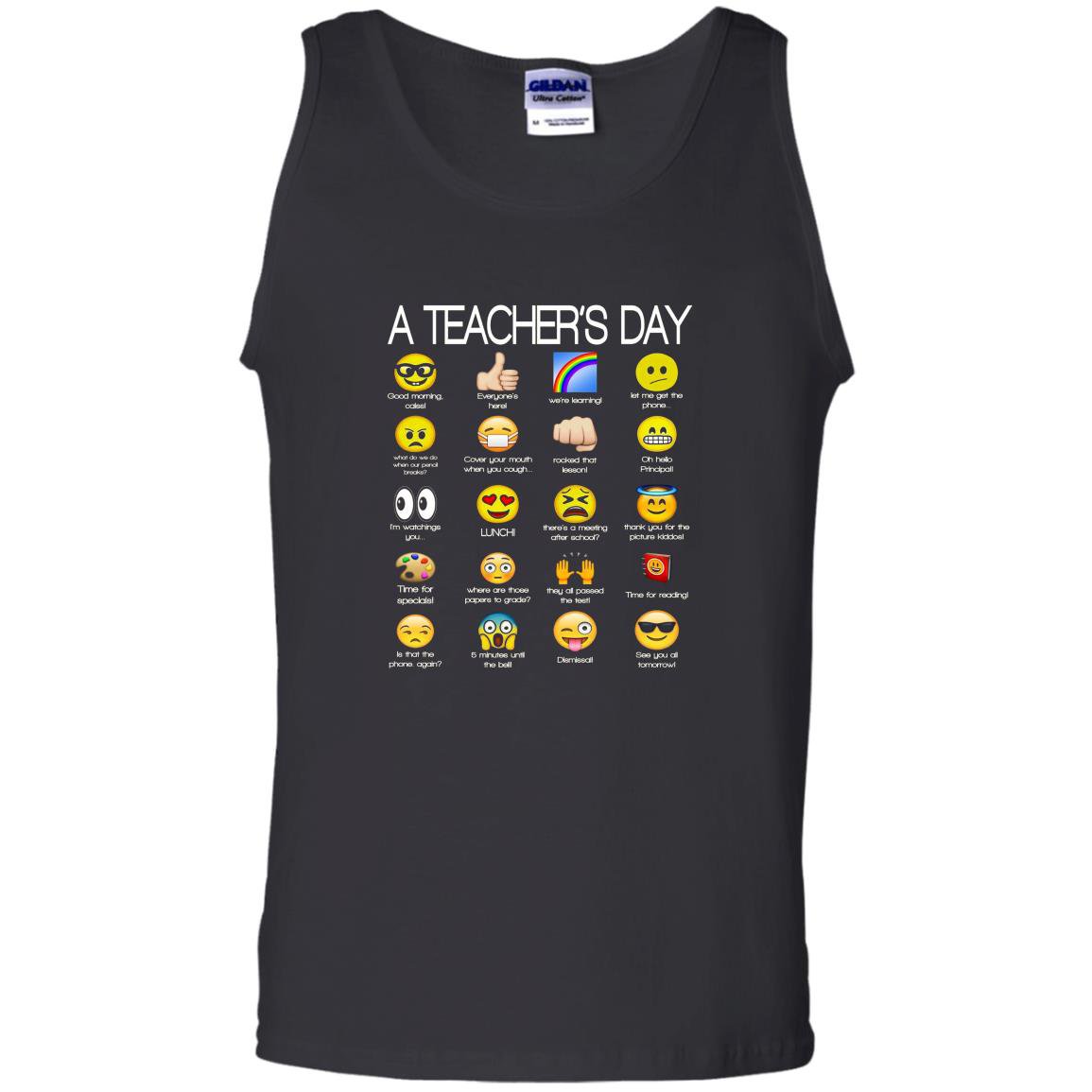 A teachers day funny emoji teacher gift Tank Top