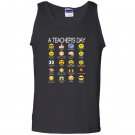 A teachers day funny emoji teacher gift Tank Top
