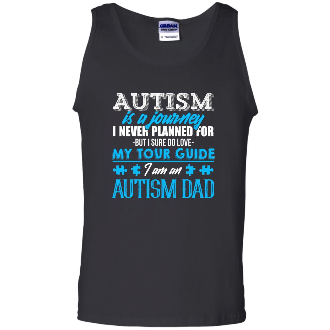 Autism is a journey i am an autism dad Tank Top
