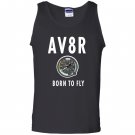 Av8r airplane speedometer born to fly pilot Tank Top