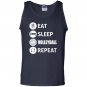 Awesome eat sleep volleyball repeat Tank Top