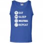 Awesome eat sleep volleyball repeat Tank Top