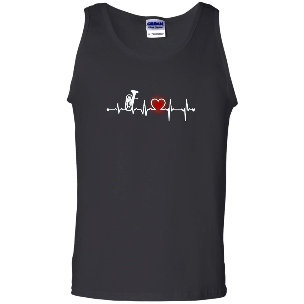 Baritone heartbeat music marching band Tank Top
