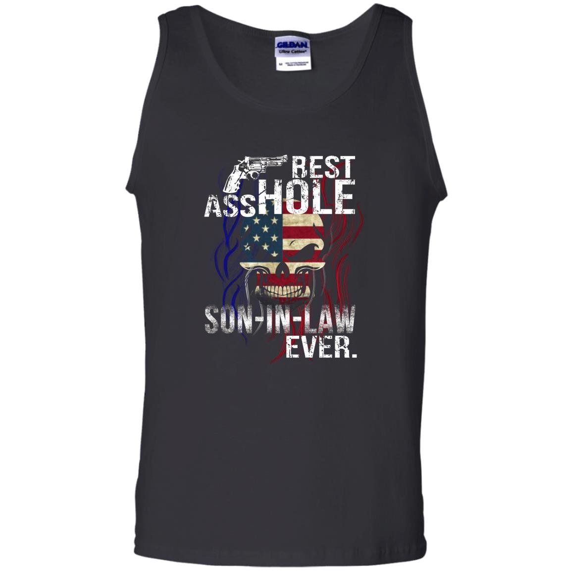 Best asshole son in law ever gift halloween funny Tank Top