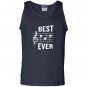 Best dad ever funny music note fathers gift Tank Top
