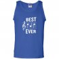 Best dad ever funny music note fathers gift Tank Top