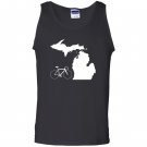 Bicycle michigan cyclist state road bike Tank Top