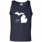 Bicycle michigan cyclist state road bike Tank Top