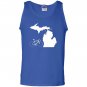 Bicycle michigan cyclist state road bike Tank Top