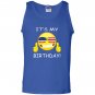 Birthday emoji its my birthday american flag gift Tank Top