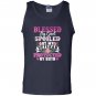 Blessed by god spoiled by my veteran protected by both Tank Top