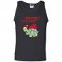 Cartoon santa turtle funny christmas Tank Top