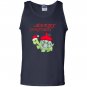 Cartoon santa turtle funny christmas Tank Top