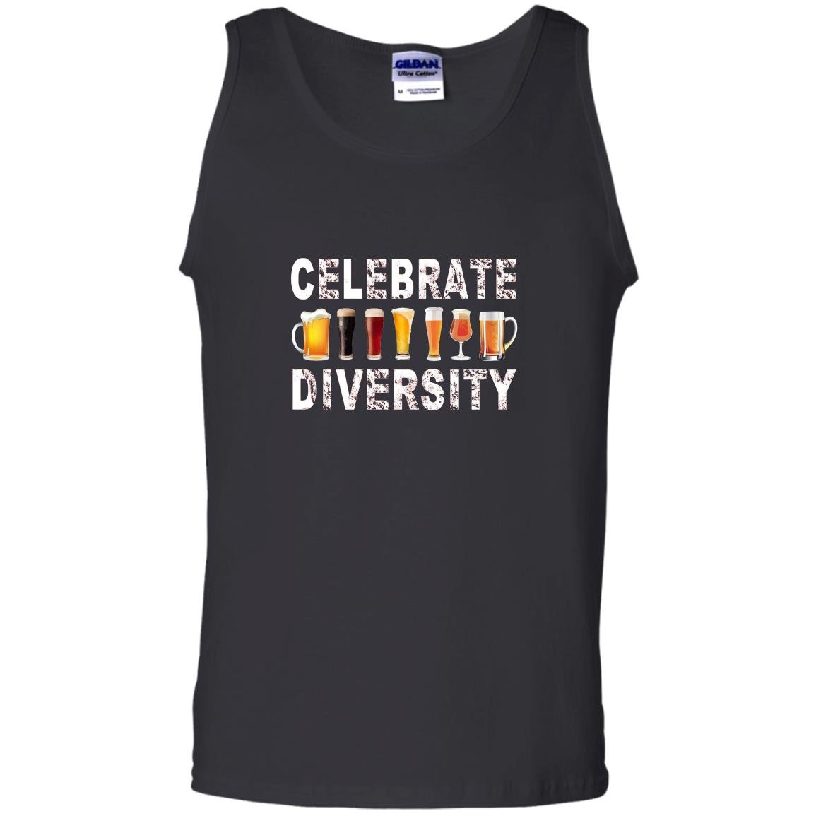Celebrate diversity beer asphalt Tank Top
