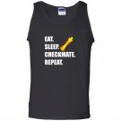 Chess eat sleep checkmate repeat funny geek nerd Tank Top