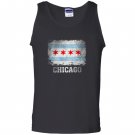 Chicago illinois flag vintage distressed Tank Top