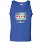 Chicago illinois flag vintage distressed Tank Top