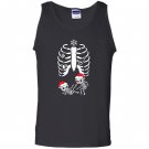 Christmas maternity twins xray pregnant skeleton Tank Top