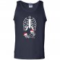 Christmas maternity twins xray pregnant skeleton Tank Top