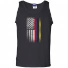 Colombian american flag half colombian half american Tank Top
